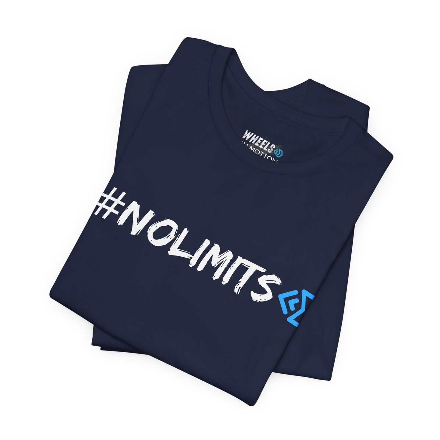 No Limits Tee — Wheels in Motion Inspirational Short Sleeve Shirt