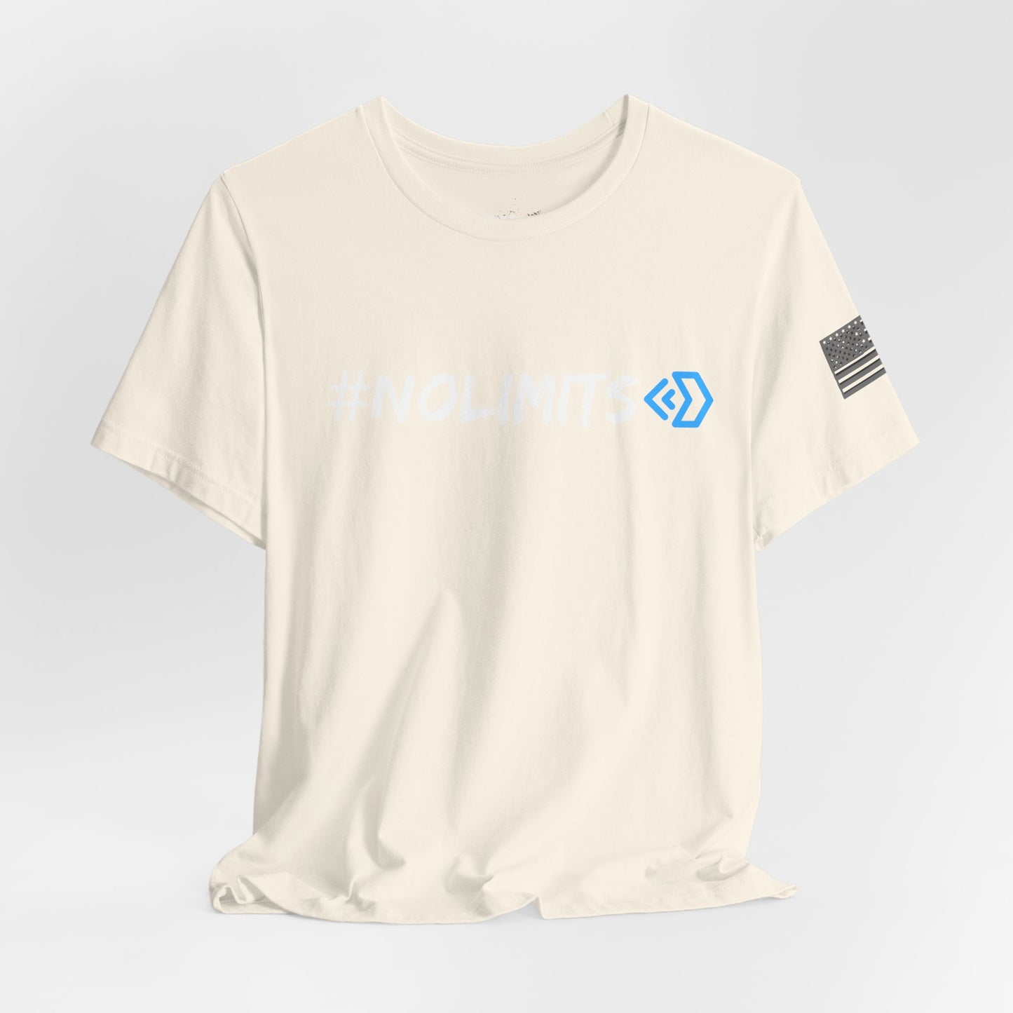 No Limits Tee — Wheels in Motion Inspirational Short Sleeve Shirt