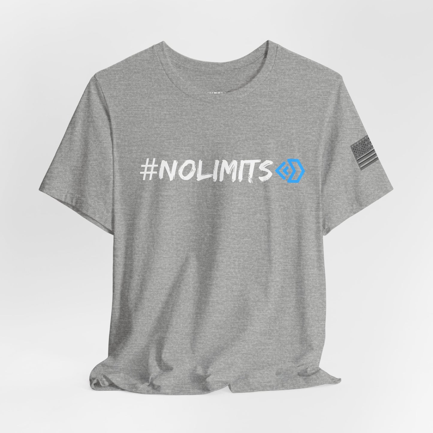 No Limits Tee — Wheels in Motion Inspirational Short Sleeve Shirt