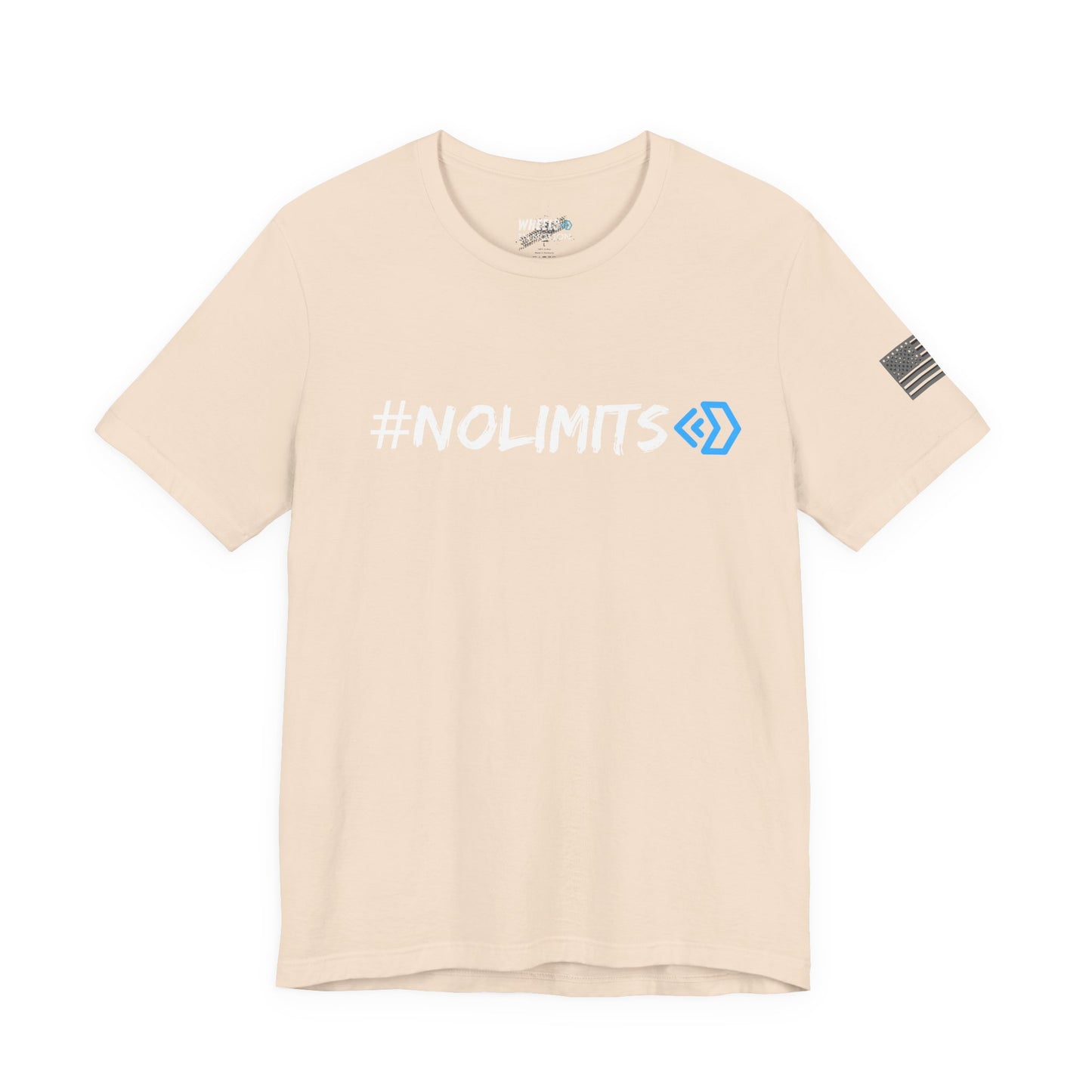 No Limits Tee — Wheels in Motion Inspirational Short Sleeve Shirt