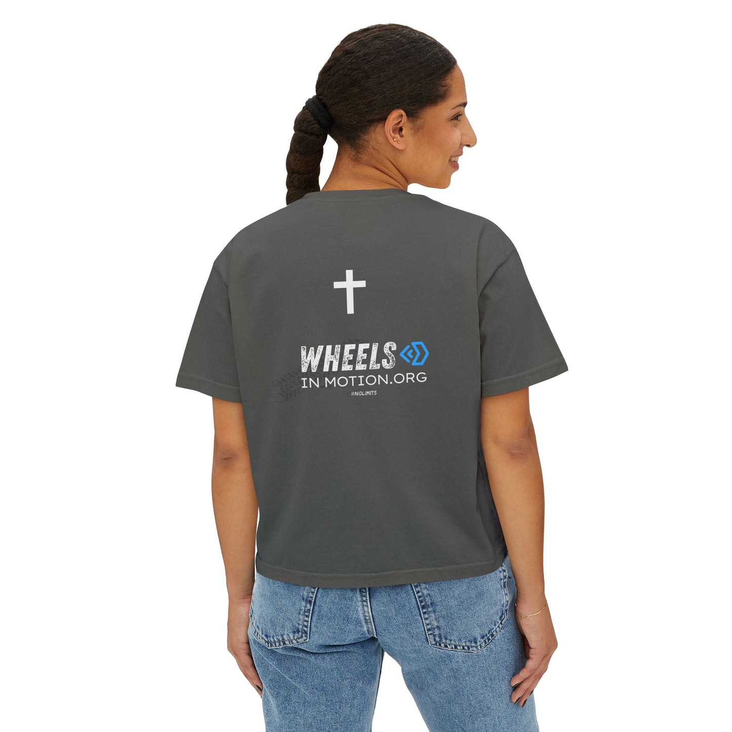 Adaptive Adventure Women's Boxy Tee — #ADAPTIVEADVENTURE