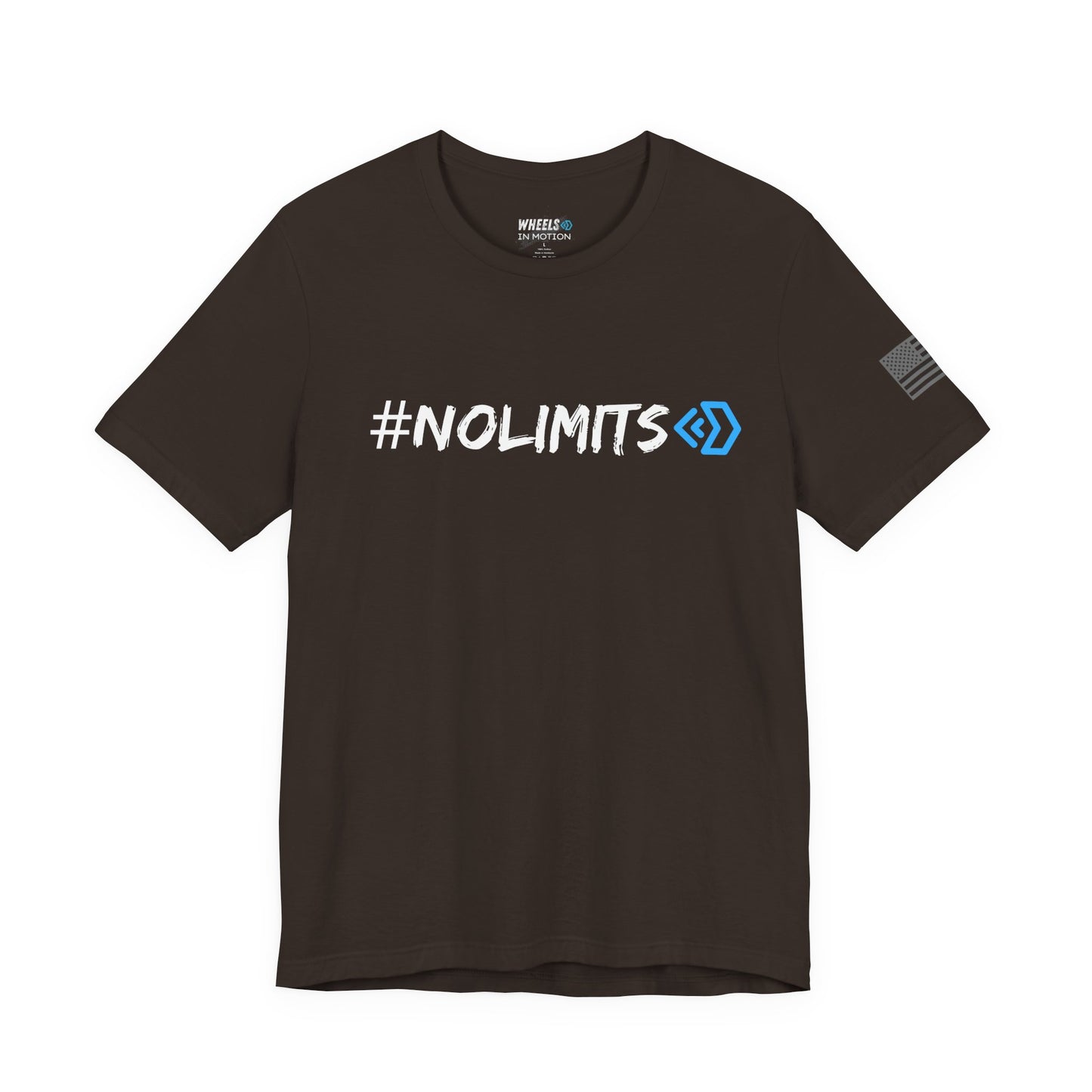 No Limits Tee — Wheels in Motion Inspirational Short Sleeve Shirt