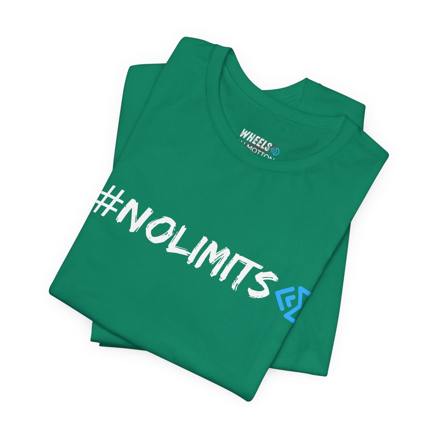 No Limits Tee — Wheels in Motion Inspirational Short Sleeve Shirt