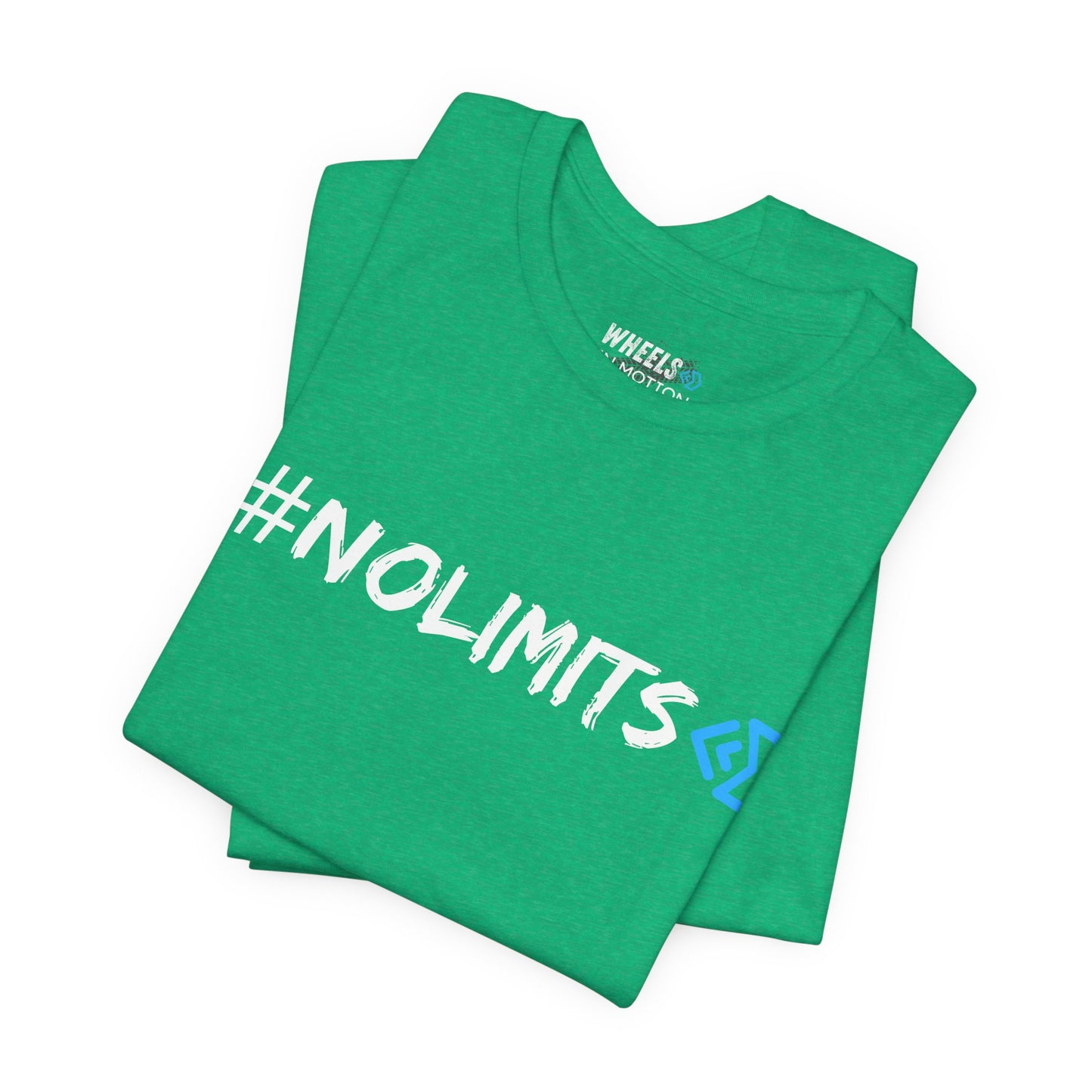 No Limits Tee — Wheels in Motion Inspirational Short Sleeve Shirt