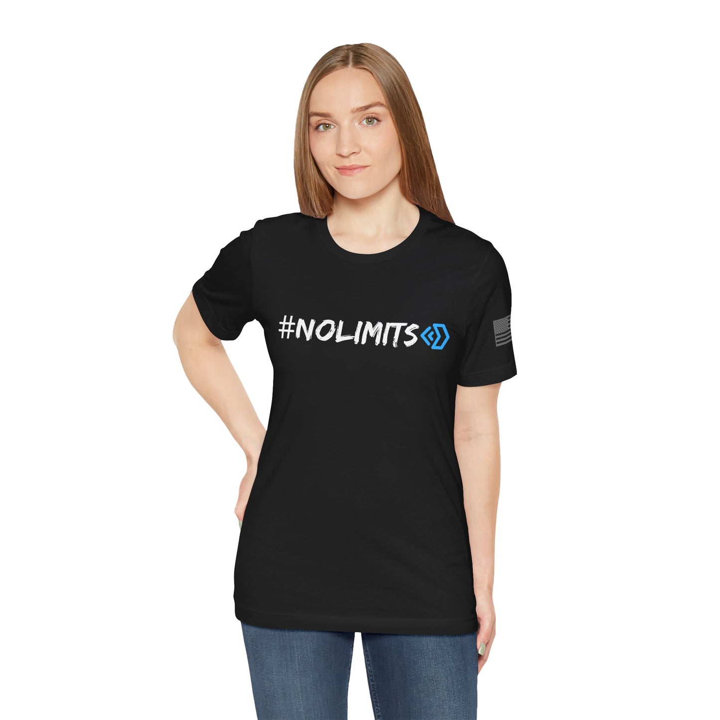 No Limits Tee — Wheels in Motion Inspirational Short Sleeve Shirt