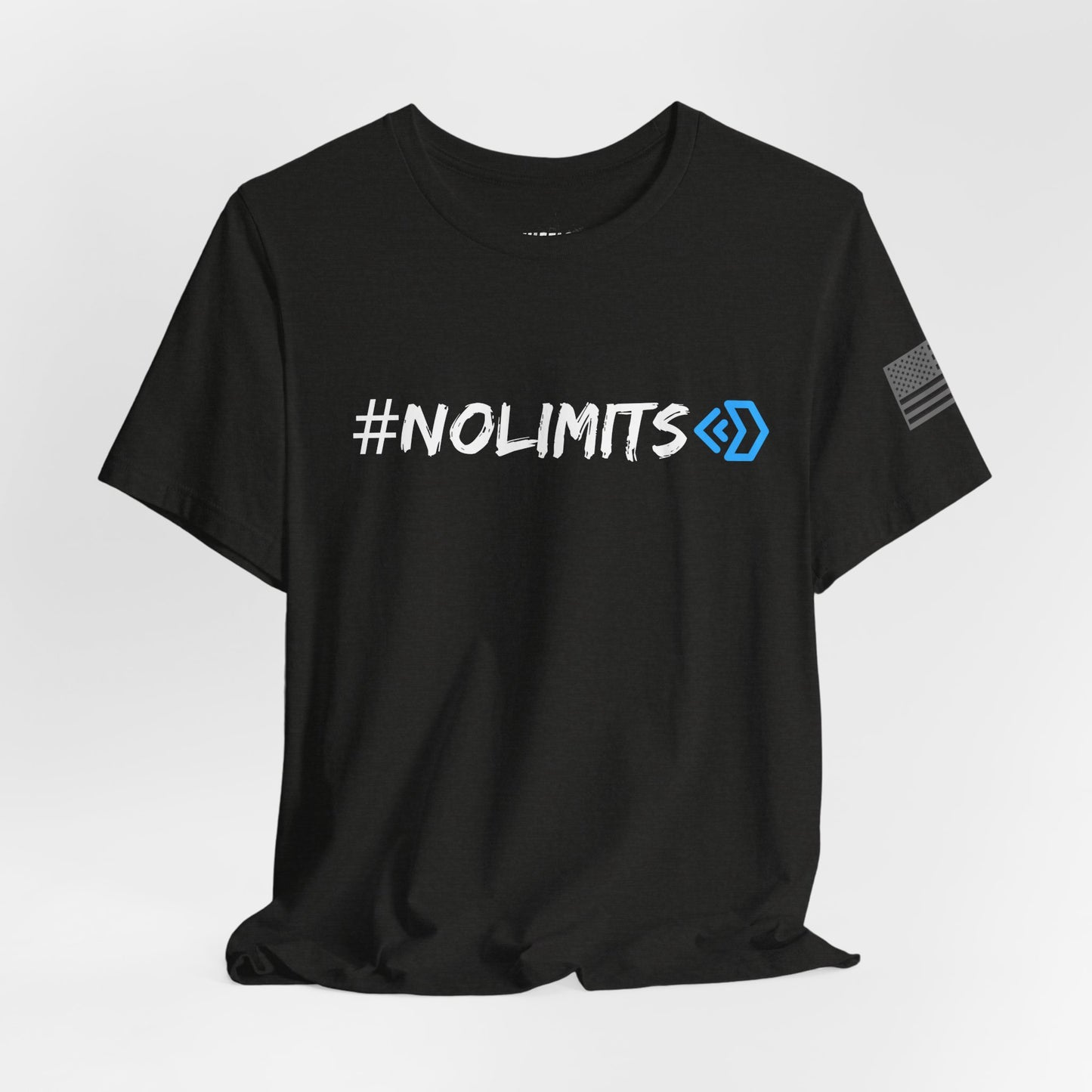 No Limits Tee — Wheels in Motion Inspirational Short Sleeve Shirt