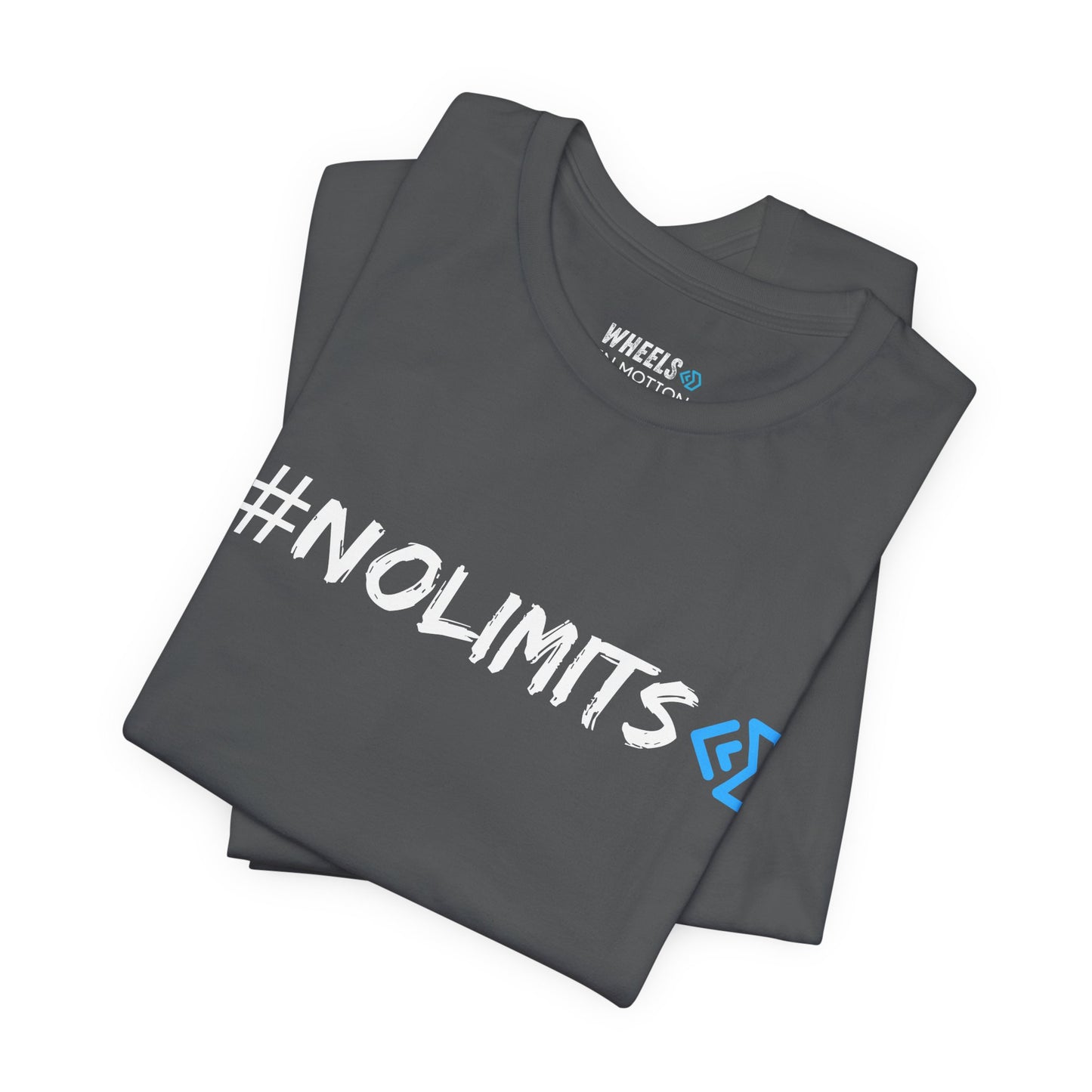 No Limits Tee — Wheels in Motion Inspirational Short Sleeve Shirt