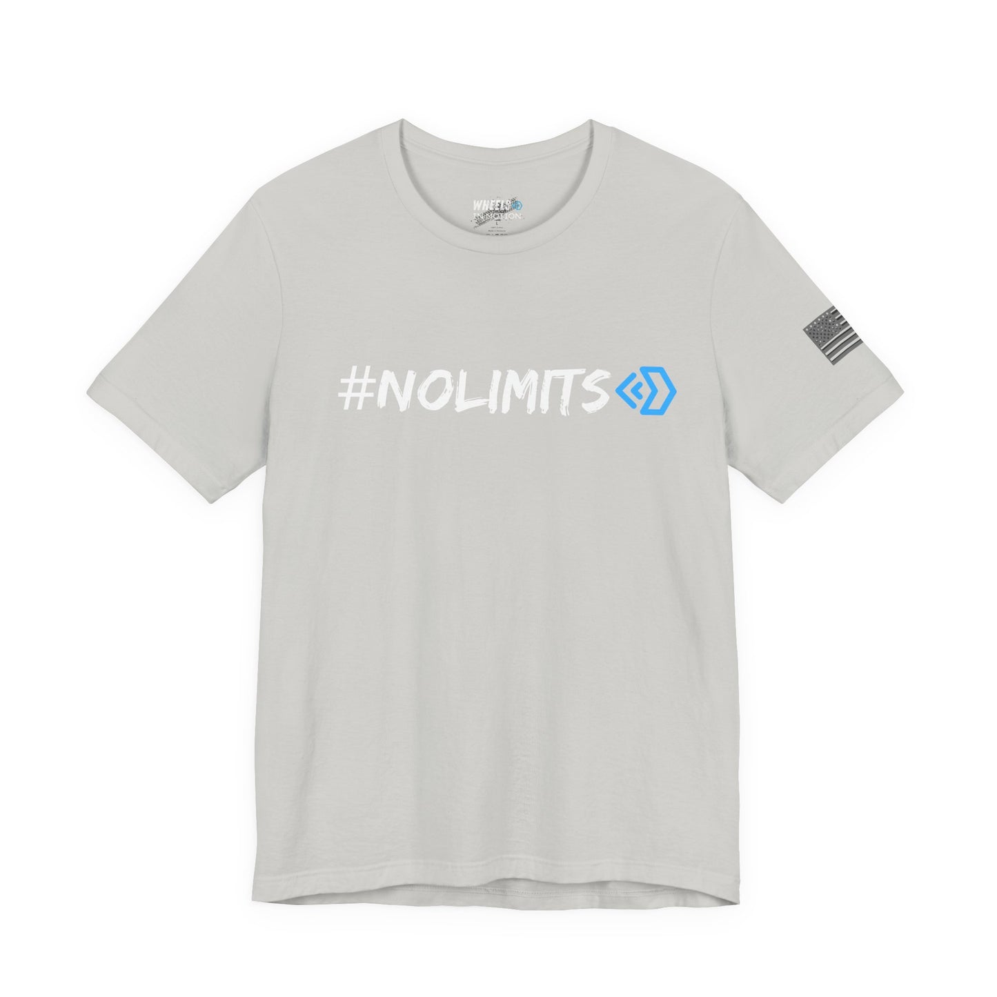 No Limits Tee — Wheels in Motion Inspirational Short Sleeve Shirt