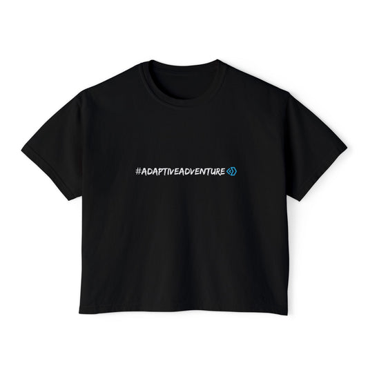Adaptive Adventure Women's Boxy Tee — #ADAPTIVEADVENTURE