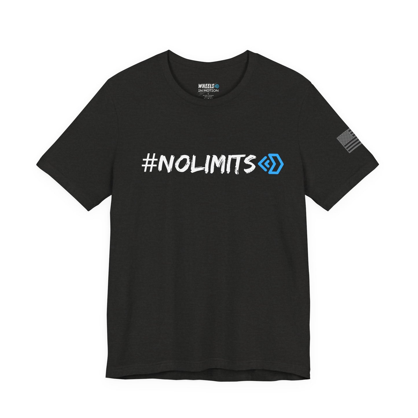 No Limits Tee — Wheels in Motion Inspirational Short Sleeve Shirt