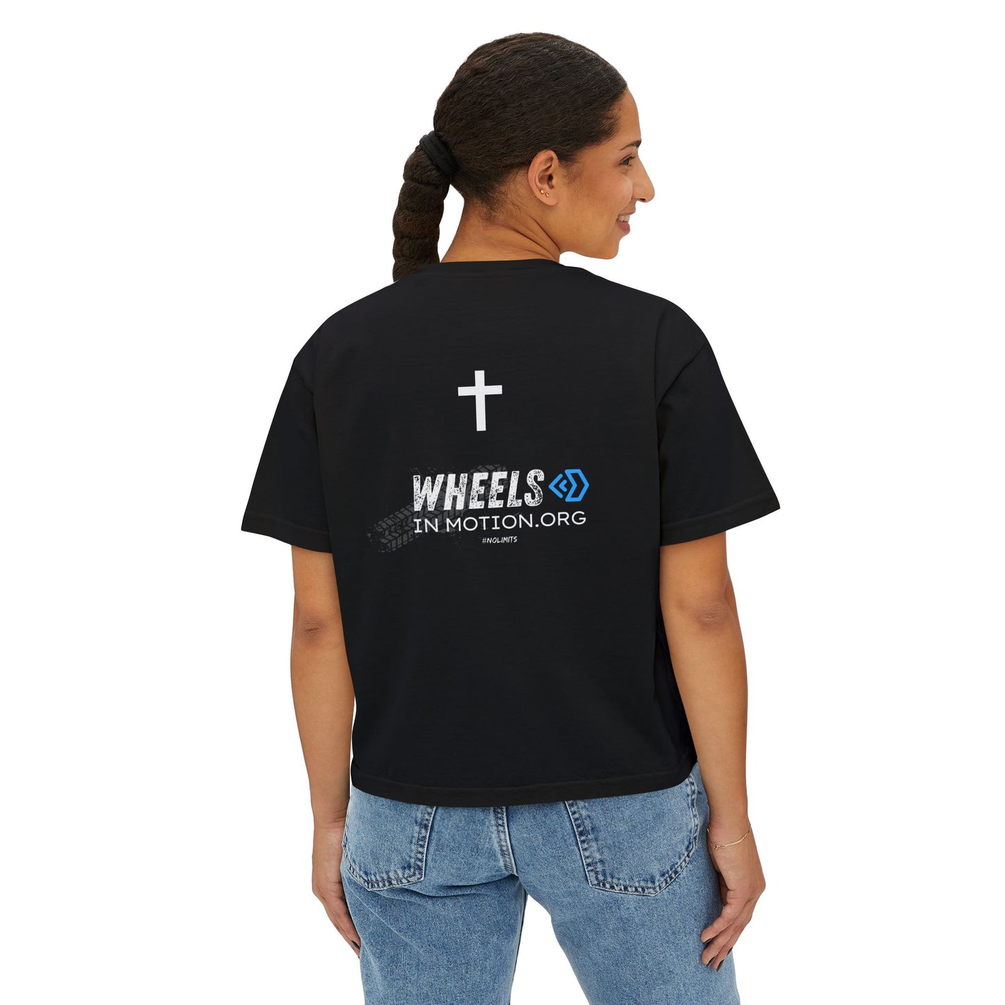 Adaptive Adventure Women's Boxy Tee — #ADAPTIVEADVENTURE