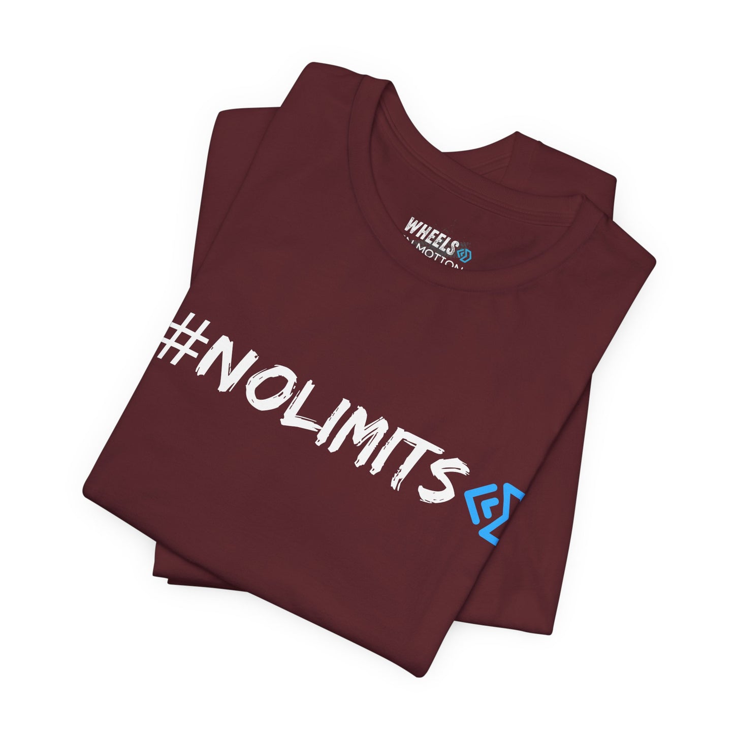 No Limits Tee — Wheels in Motion Inspirational Short Sleeve Shirt