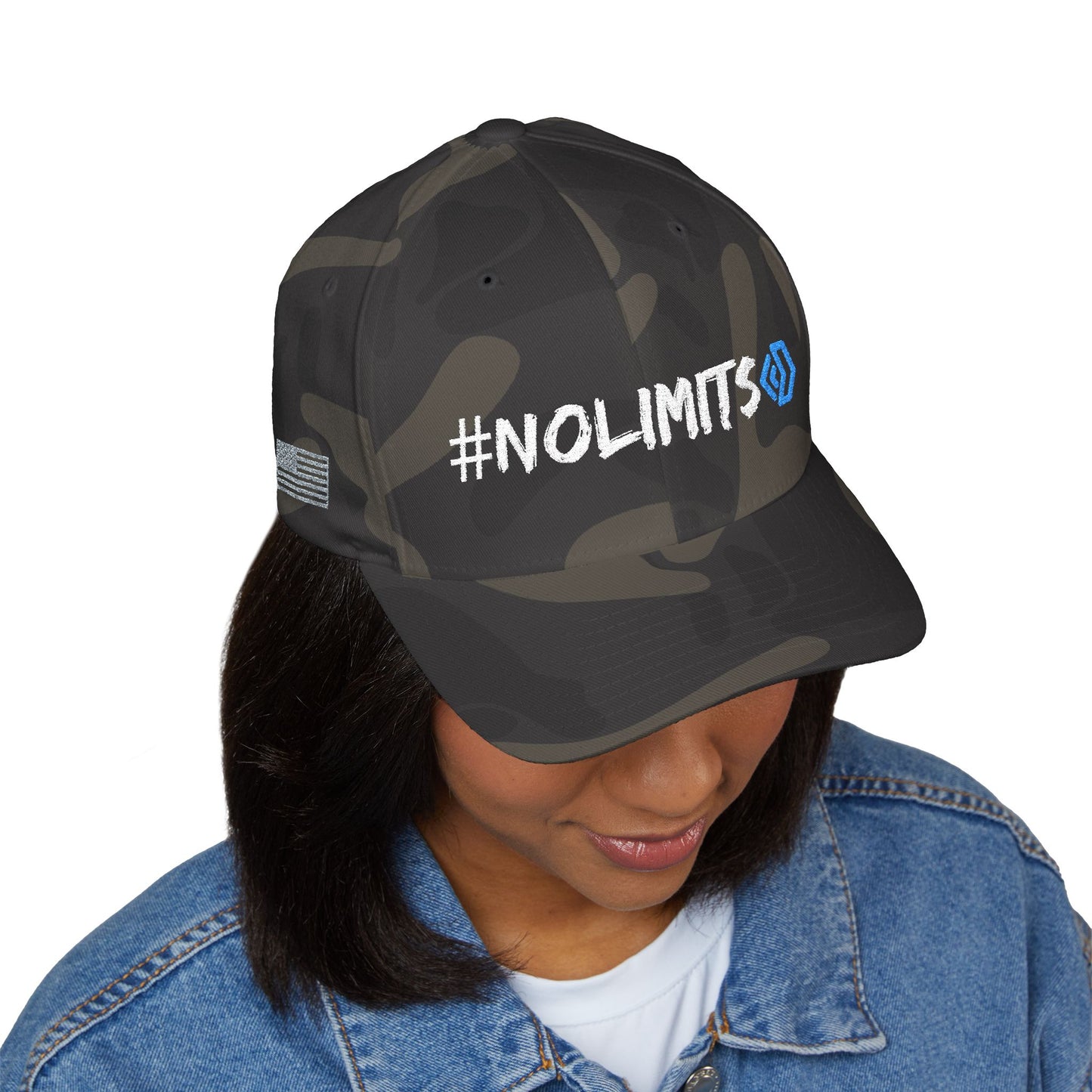 #NOLIMITS Embroidered Closed-Back Cap