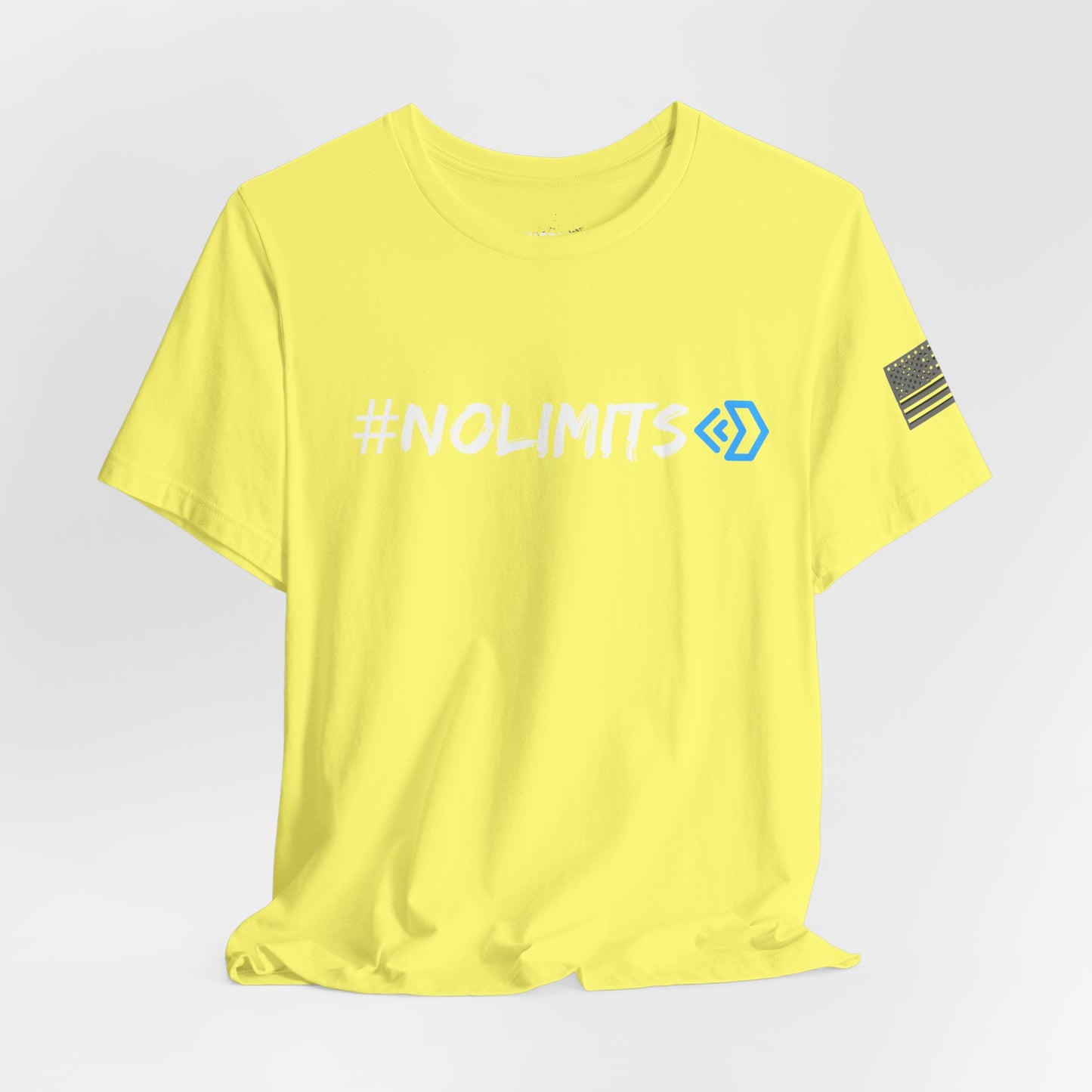No Limits Tee — Wheels in Motion Inspirational Short Sleeve Shirt