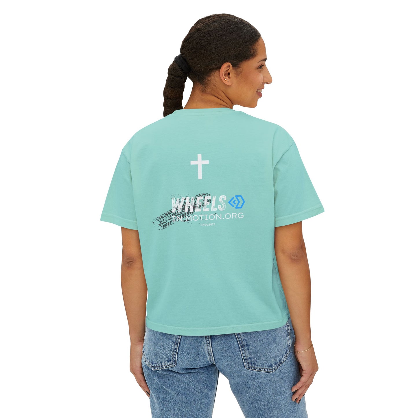 Adaptive Adventure Women's Boxy Tee — #ADAPTIVEADVENTURE