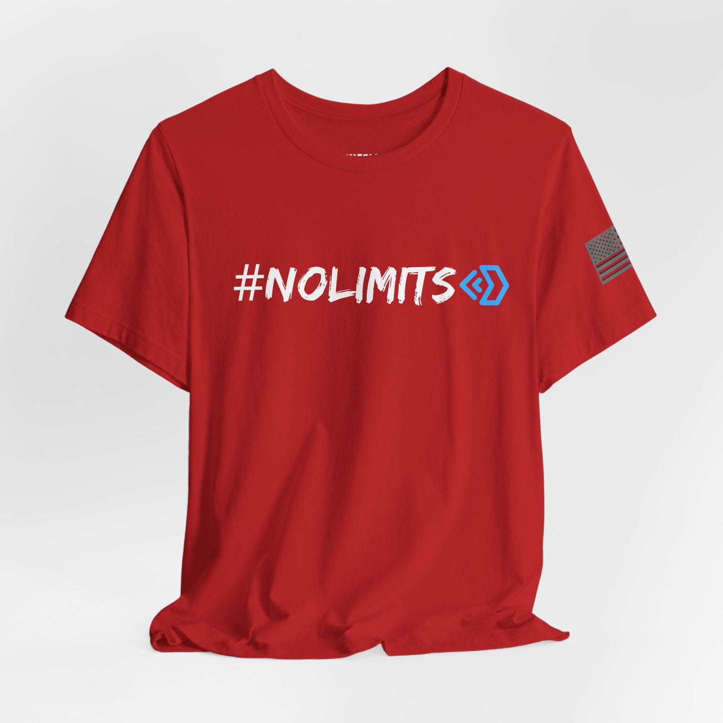 No Limits Tee — Wheels in Motion Inspirational Short Sleeve Shirt