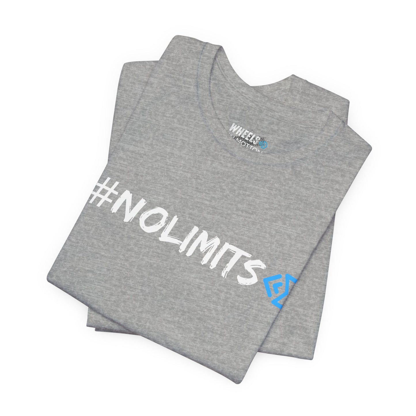 No Limits Tee — Wheels in Motion Inspirational Short Sleeve Shirt