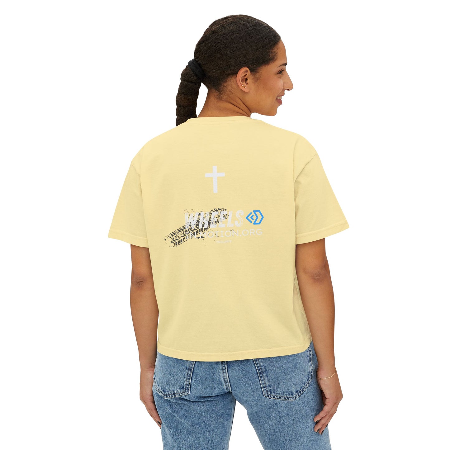 Adaptive Adventure Women's Boxy Tee — #ADAPTIVEADVENTURE