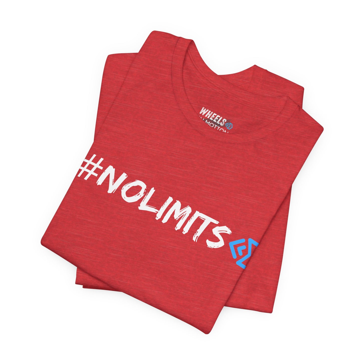 No Limits Tee — Wheels in Motion Inspirational Short Sleeve Shirt