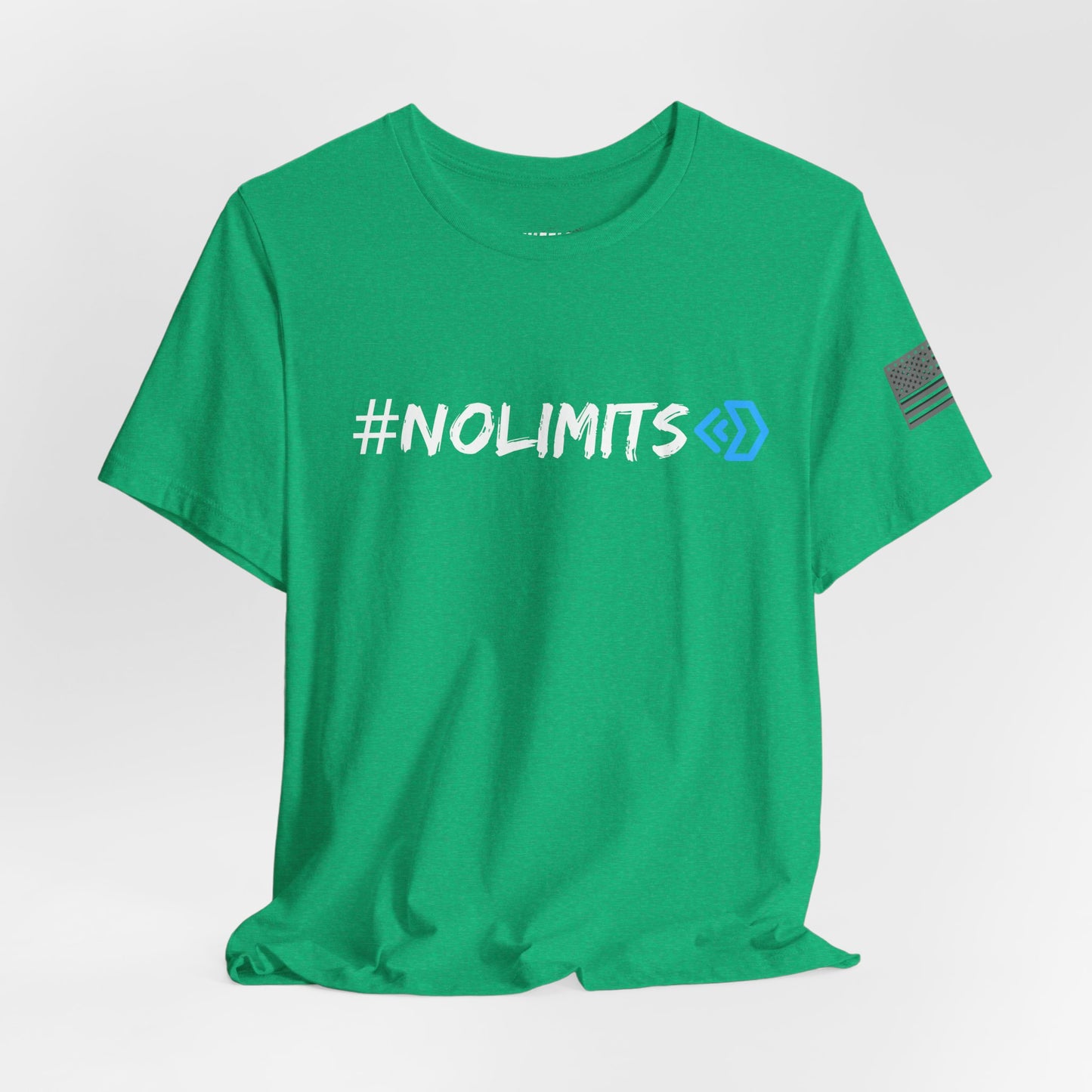 No Limits Tee — Wheels in Motion Inspirational Short Sleeve Shirt