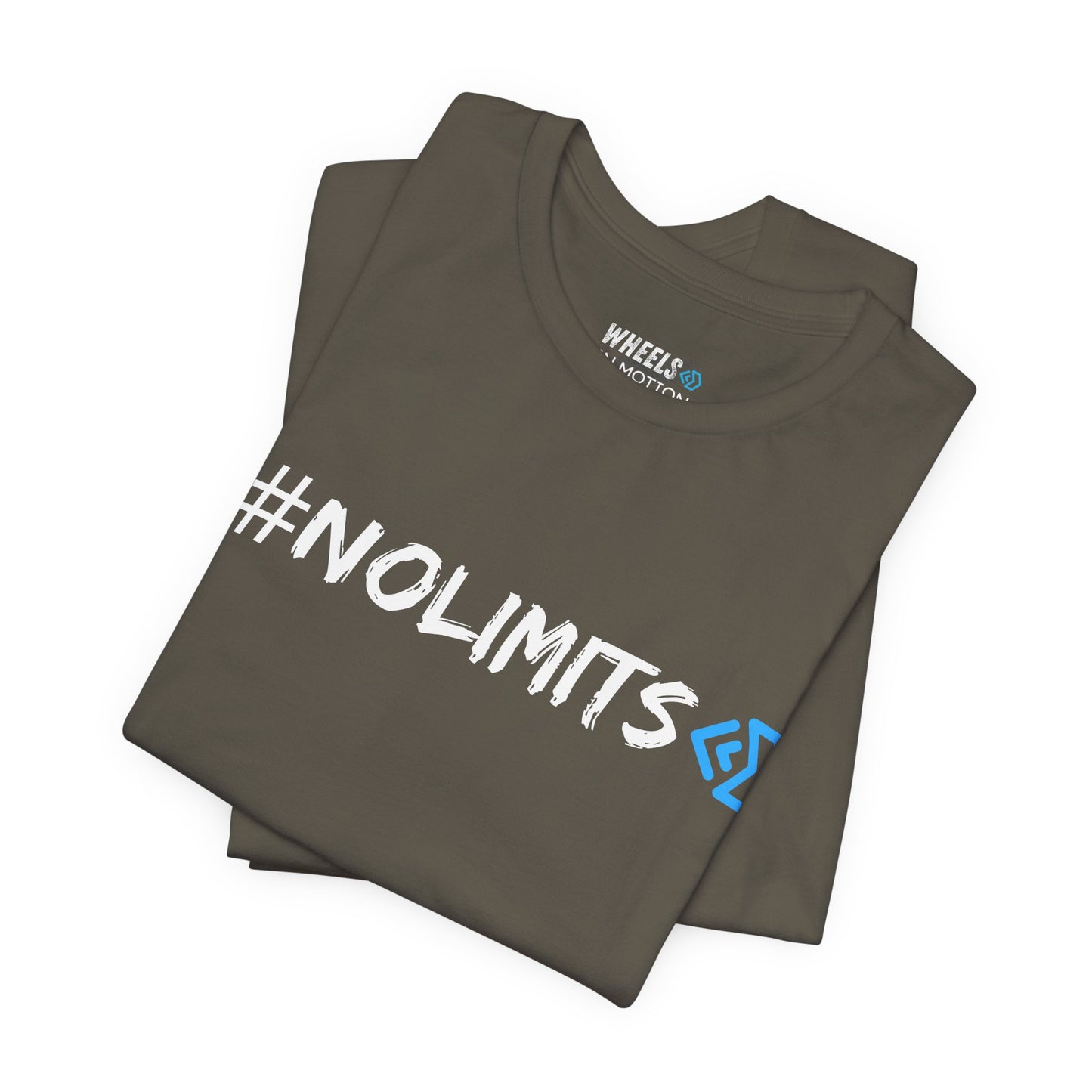 No Limits Tee — Wheels in Motion Inspirational Short Sleeve Shirt