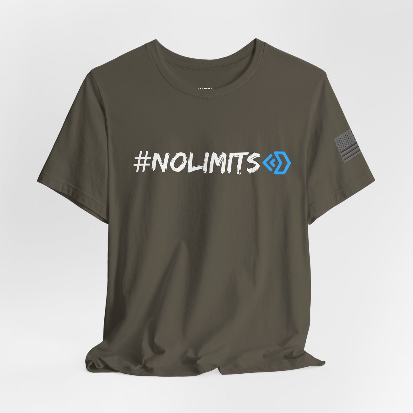 No Limits Tee — Wheels in Motion Inspirational Short Sleeve Shirt