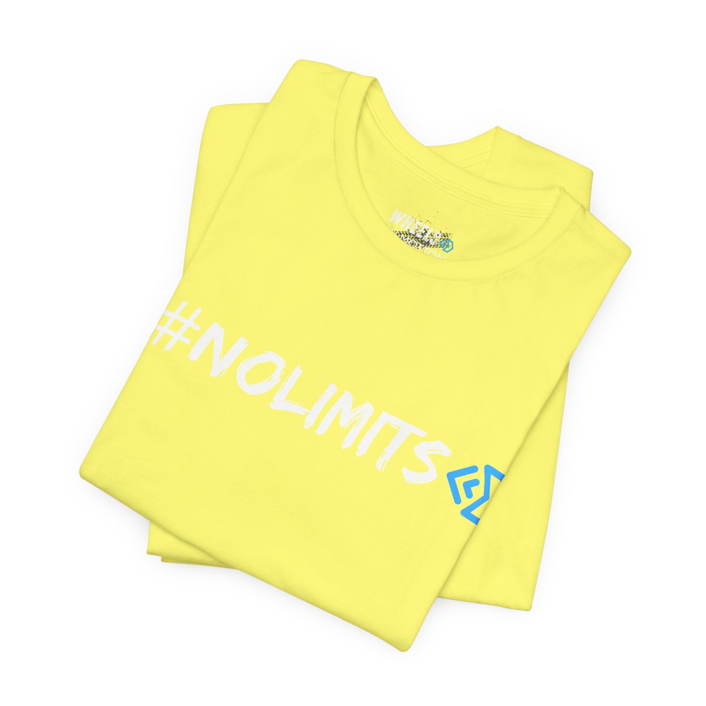 No Limits Tee — Wheels in Motion Inspirational Short Sleeve Shirt