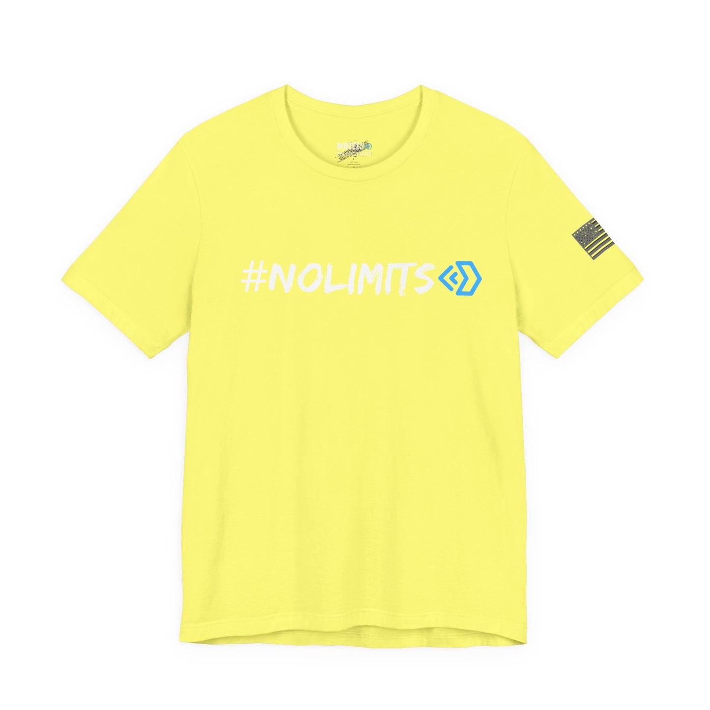 No Limits Tee — Wheels in Motion Inspirational Short Sleeve Shirt
