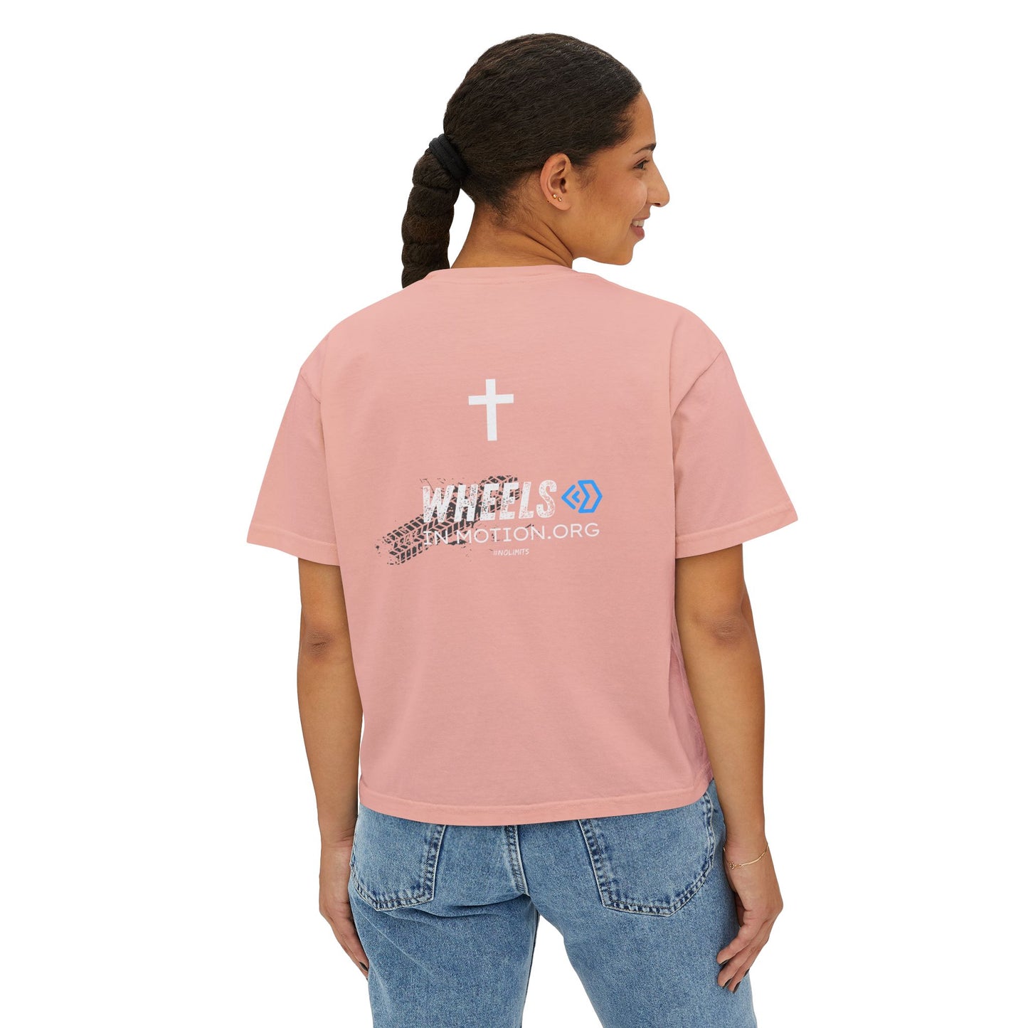 Adaptive Adventure Women's Boxy Tee — #ADAPTIVEADVENTURE