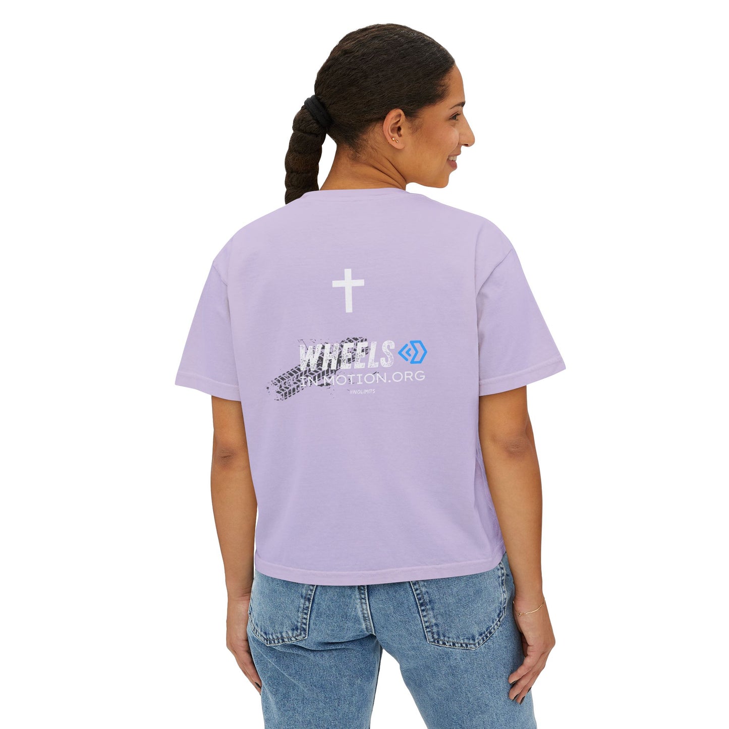 Adaptive Adventure Women's Boxy Tee — #ADAPTIVEADVENTURE
