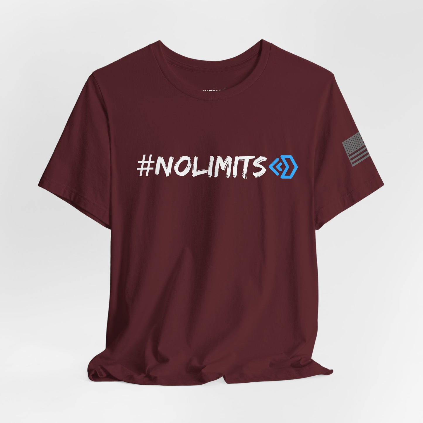 No Limits Tee — Wheels in Motion Inspirational Short Sleeve Shirt