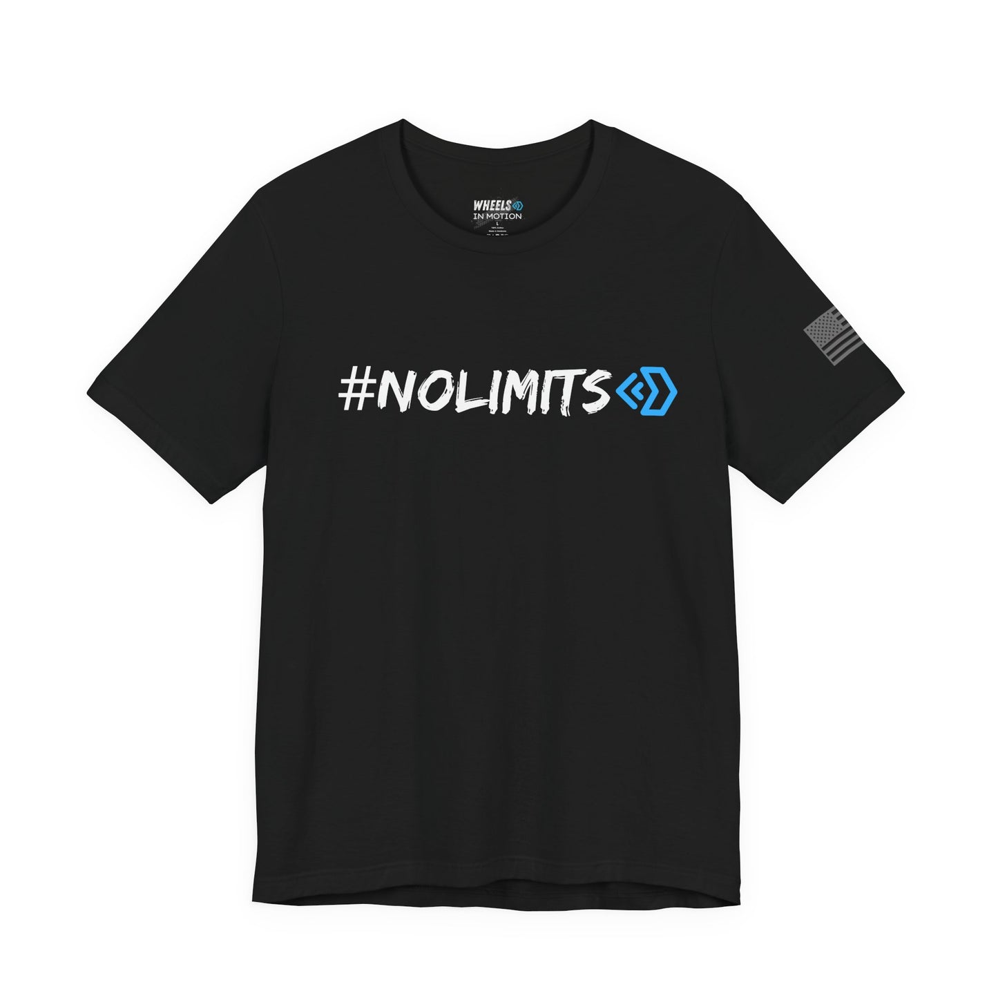 No Limits Tee — Wheels in Motion Inspirational Short Sleeve Shirt