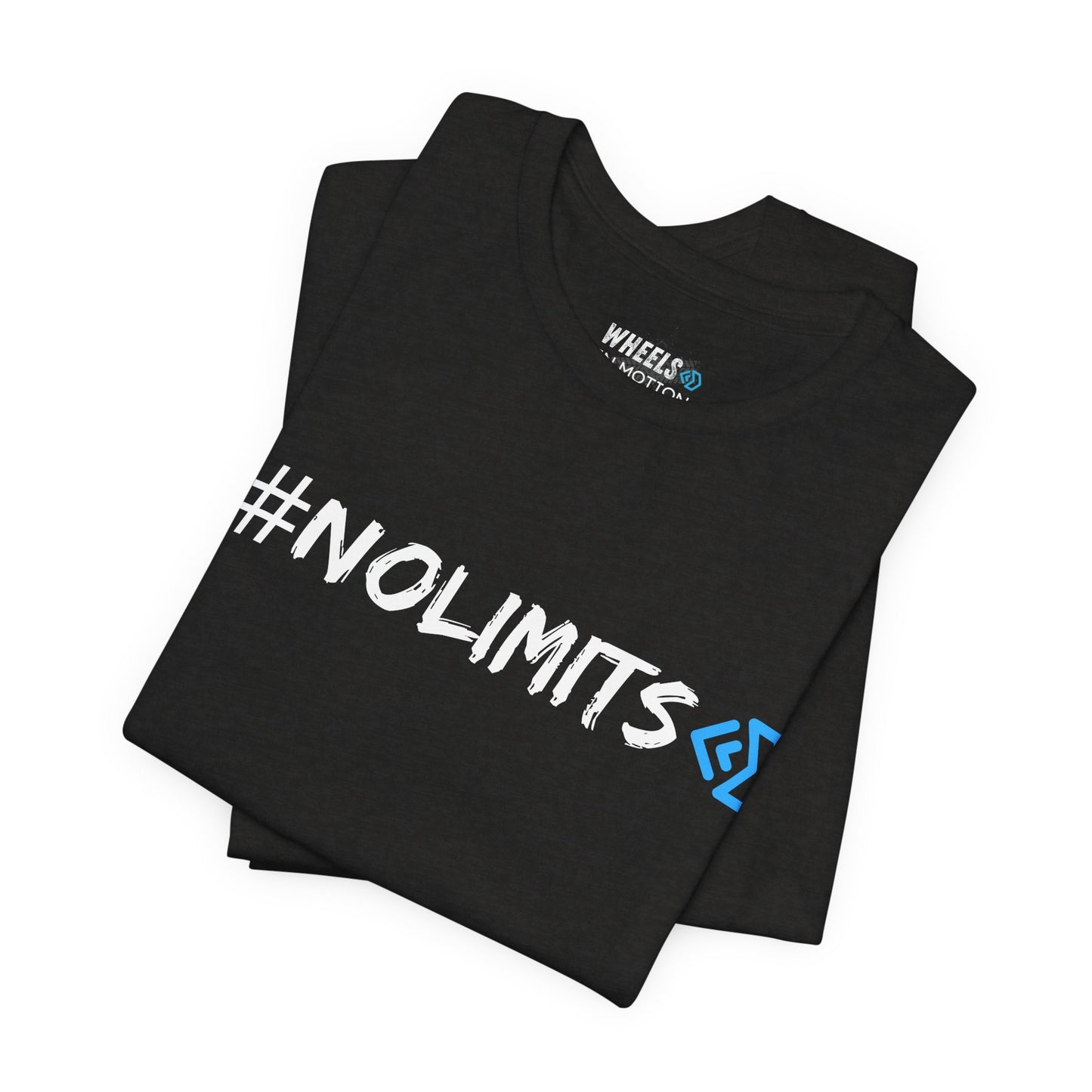 No Limits Tee — Wheels in Motion Inspirational Short Sleeve Shirt